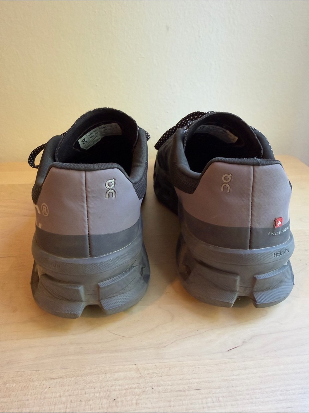 On Running Cloudmonster Running Shoes — Purple/Grey - Picture 7 of 7